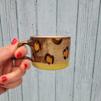 Yellow Leopard Print Mug
